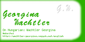 georgina wachtler business card